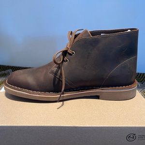 NIB Clarks Men’s Bushacre 3 Beeswax Leather.